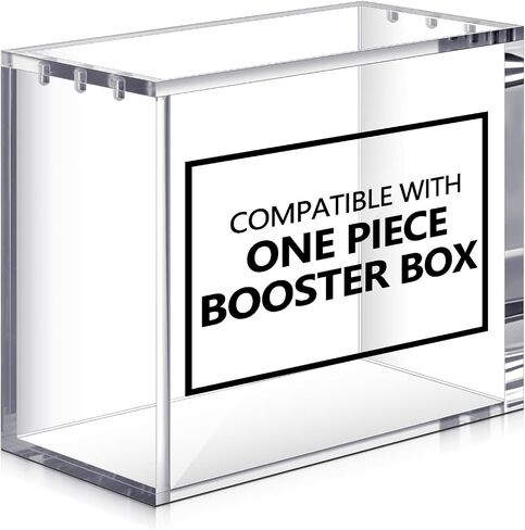 1 Pcs Acrylic Magnetic Display Case Compatible with TCG Booster Box Protective Case Stackable 4mm Thick Magnetic Closure Box Gifts for Collectors, Cards Not Included in Saudi Arabia