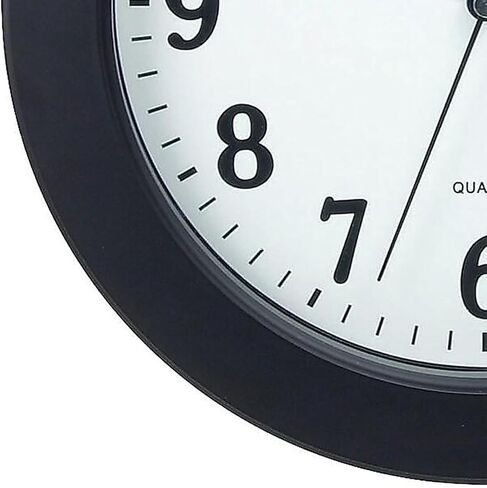 Staples 32436CT Quartz Wall Clock, Black Frame, 10 Diameter in Saudi Arabia