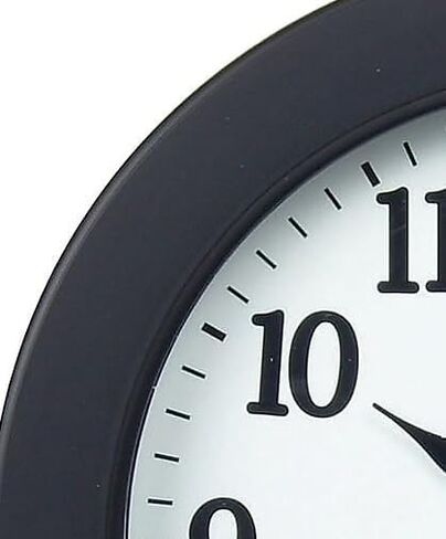 Staples 32436CT Quartz Wall Clock, Black Frame, 10 Diameter in Saudi Arabia