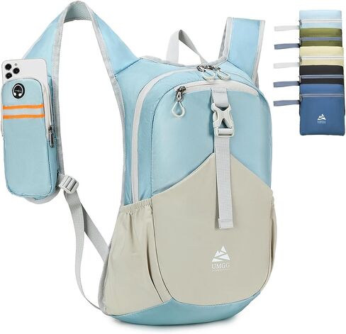 15L Small Hiking Backpack for Women Men Lightweight Packable Backpack Foldable Casual Daypack for Camping Travel Outdoor, Blue in Saudi Arabia
