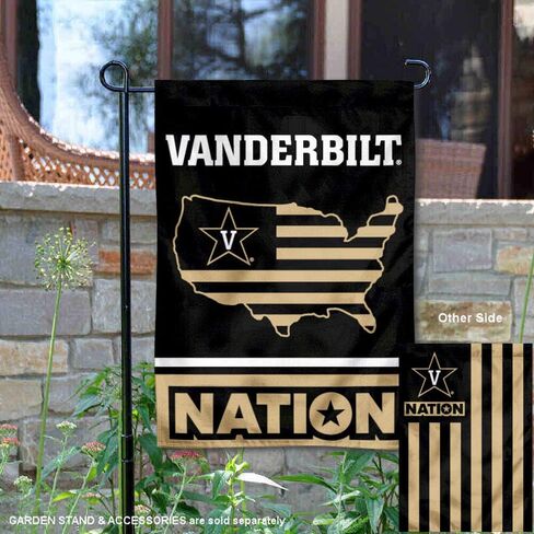 Vanderbilt Commodores Garden Flag with USA Stars and Stripes Nation in Saudi Arabia
