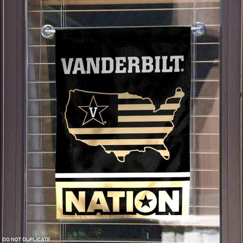 Vanderbilt Commodores Garden Flag with USA Stars and Stripes Nation in Saudi Arabia