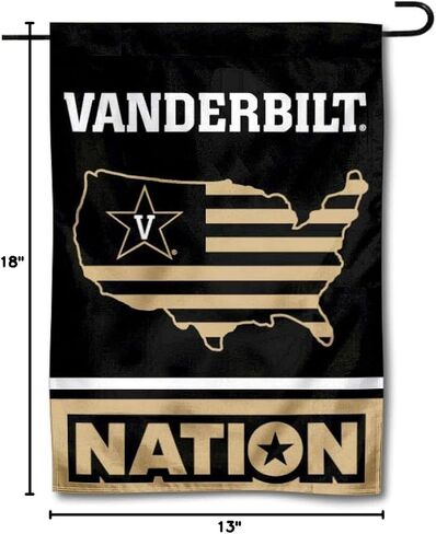 Vanderbilt Commodores Garden Flag with USA Stars and Stripes Nation in Saudi Arabia