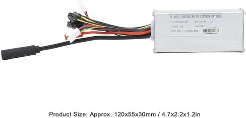 وحدة تحكم بالدراجات الكهربائية 36 فولت 48 فولت، وحدة تحكم بالموجات المربعة للدراجات الكهربائية 120 × 55 × 30 مم/4.7 × 2.2 × 1.2 بوصة موصل محرك بدون فرشاة لمحرك بدون فرشاة 22 أمبير 500 وات in Kuwait