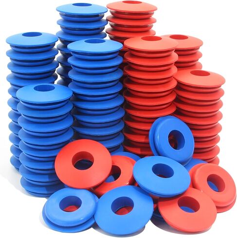 60pcs Glad Hand Seals Rubber 30pcs Red & 30pcs Blue Truck Gladhand Seals Polyurethane Seal Round Washers Grommets Gaskets for Semi Trucks Trailers Tractors, Parts Number 10028 in Kuwait