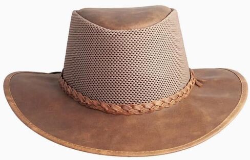 American Hat Makers Breeze Mesh Sun Hat Men & Women – Outdoor Leather Hat in Kuwait