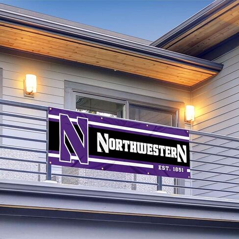 Northwestern Wildcats Large 2x6 Foot Banner in Kuwait