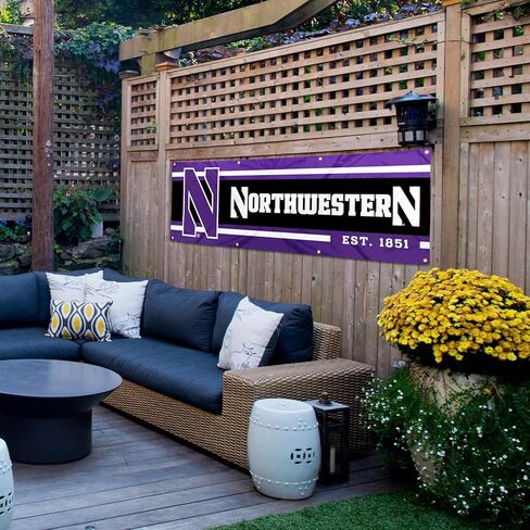 Northwestern Wildcats Large 2x6 Foot Banner in Kuwait