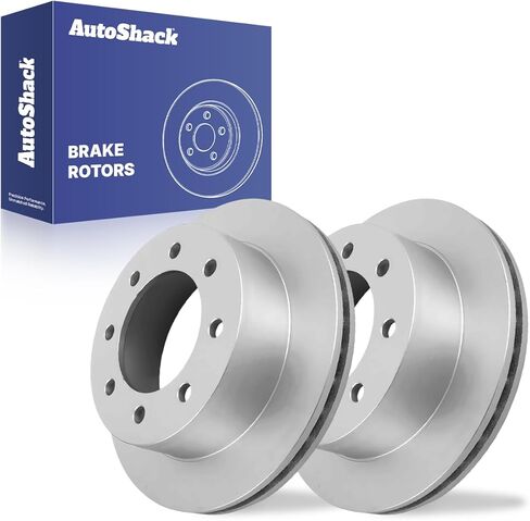 Autoshack Black Hat محفورة ودوارات فرامل متدنية مجموعة بديلة فرامل خلفية للفرامل لشراء Chevrolet Express 3500 Express 2500 Silverado 2500 HD Classic GMC Sierra 2500 HD Savana 3500 V8 RWD PR65057LR in Kuwait