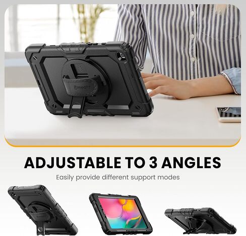 CaseCity Case for Samsung Galaxy Tab A 8.0 2019 SM-T290/ T295/ T297 ، حماية متينة للحماية الكاملة للقطار مع حامي الشاشة. in Kuwait