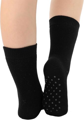 Mens Winter Thick Thermal Socks Heavy Non Slip Insulated Heated Socks Warm Breathable Crew Sock in Saudi Arabia