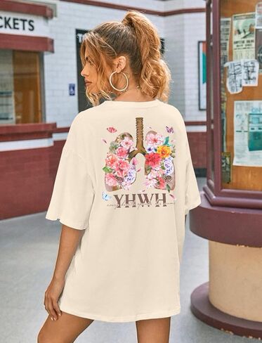 DUTUT Christian Shirts for Women Oversized Jesus Shirt Religious Faith Graphic Tops Short Sleeve Casual Crewneck Tee in Kuwait