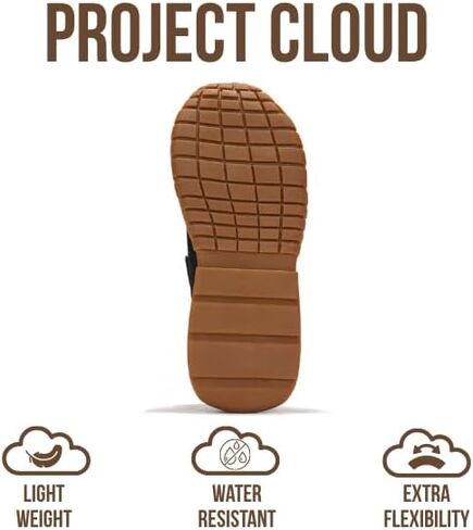 أحذية Project Cloud النسائية - أحذية Mary Jane خفيفة الوزن للنساء مع نعل داخلي من الإسفنج الذكي - أحذية مسطحة غير قابلة للانزلاق للنساء - أحذية رياضية نسائية عصرية 2025 (Donna، Khak، 10) أسود in Kuwait