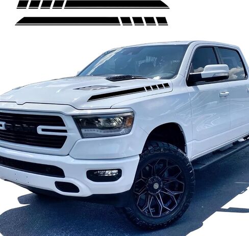 5.7L Performance Pickup Truck Engine Hood Decals Emblem for Dodge Ram 1500 2500 3500 (style1) in Kuwait