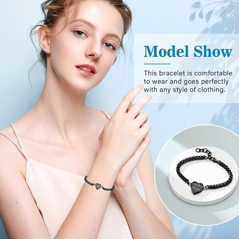 Imrsanl Heart Urn Bracelet for Women Cremation Jewelry for Ashes Bracelet Keepsake Memorial Lockets for Human Ashes in Saudi Arabia