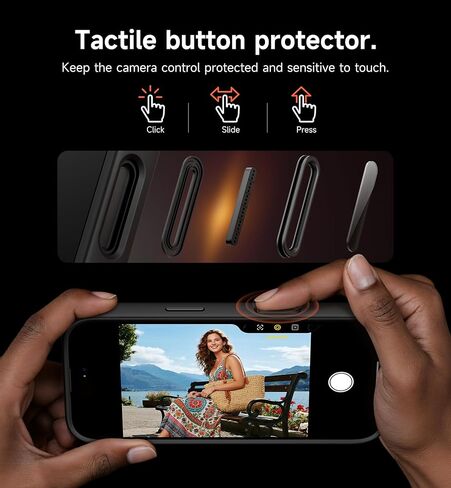 Suritch for iPhone 16 Plus Case مع غطاء شريحة الكاميرا المغناطيسية و Kickstand القابل للتعديل ، متوافق مع Magsafe ، وغطاء الصدمات الصدمات الرفيعة على iPhone 16 Plus 6.7 بوصة ، أسود in Kuwait