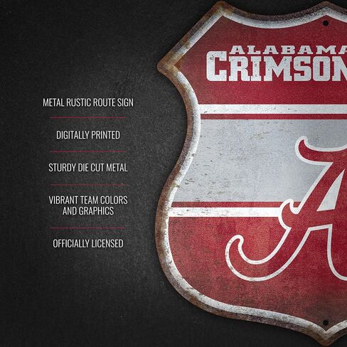 Rico Industries NCAA South Carolina Gamecocks Rustic 11.5 "Decor Decor Metal Sign in Kuwait