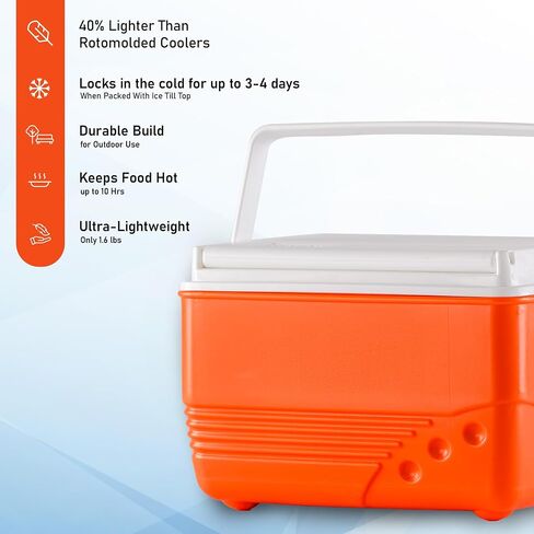 Ice Chest 19 Qt | Durable Leakproof Hard Cooler | Medium-Size Ice Box for Camping, Fishing, and Outdoor Adventures in Saudi Arabia