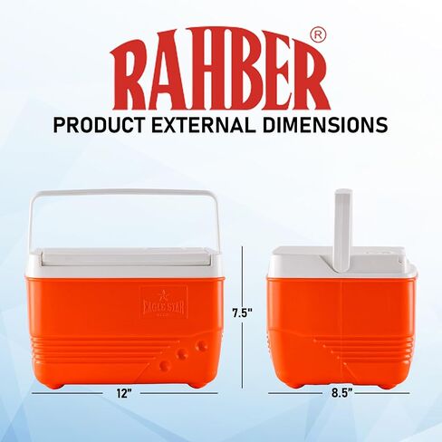 Ice Chest 19 Qt | Durable Leakproof Hard Cooler | Medium-Size Ice Box for Camping, Fishing, and Outdoor Adventures in Saudi Arabia