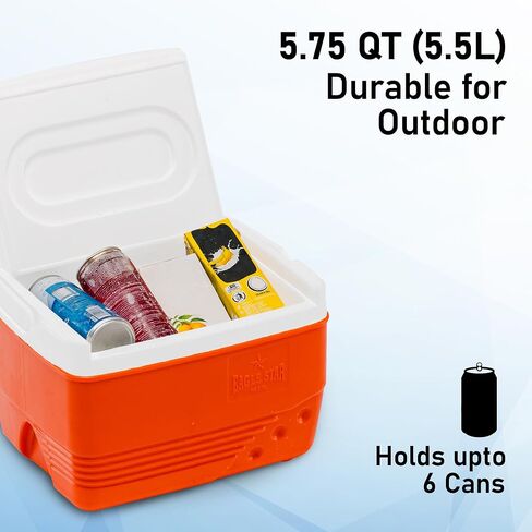 Ice Chest 19 Qt | Durable Leakproof Hard Cooler | Medium-Size Ice Box for Camping, Fishing, and Outdoor Adventures in Saudi Arabia