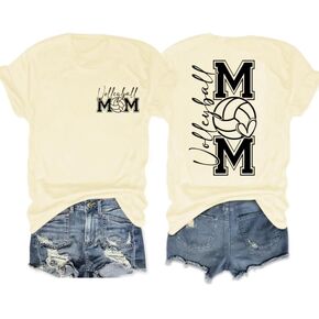Volleyball Mom T-Shirt Women Volleyball Shirts Game Day Shirt Game Day Graphic Shirts in Saudi Arabia