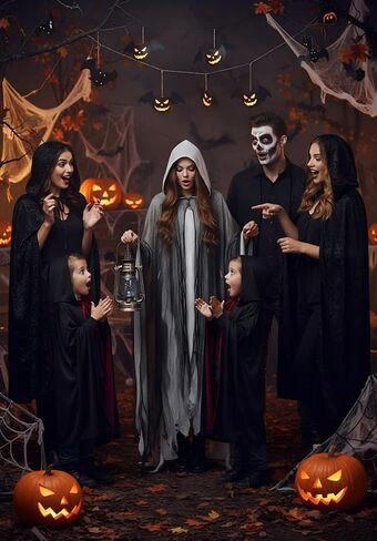 Halloween Scary Grim Reaper Costume Hooded Cape Medieval Renaissance Robe Adult Masquerade Party Cosplay Props in Saudi Arabia