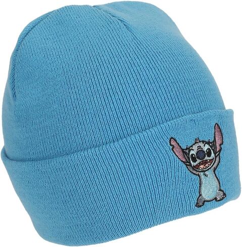 Lilo & Stitch Stitch Embroidery On Acrylic Knit Standard Cuff Beanie in Saudi Arabia