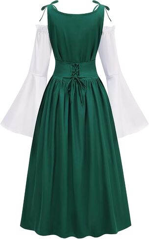 Renaissance Medieval Fairy Costume Women Princess Dress Adult Halloween in Kuwait