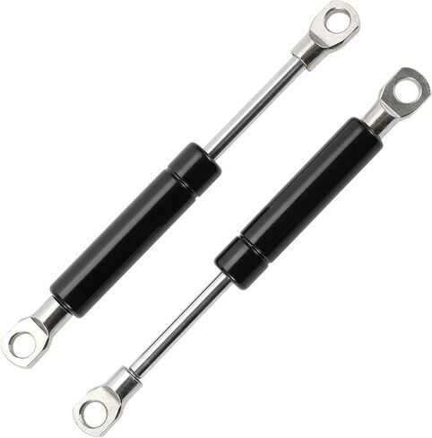 نوابض غازية 7 بوصة 35Ib/160N/16 كجم، دعامات غازية 7 بوصة، صندوق أدوات دعم الرفع الهيدروليكي، قطعتان، أسود in Kuwait