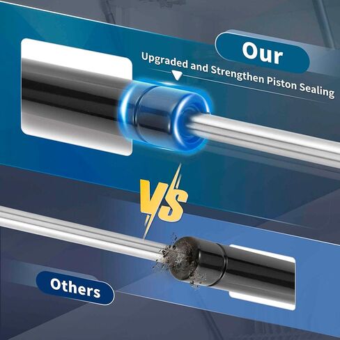 نوابض غازية 7 بوصة 35Ib/160N/16 كجم، دعامات غازية 7 بوصة، صندوق أدوات دعم الرفع الهيدروليكي، قطعتان، أسود in Kuwait