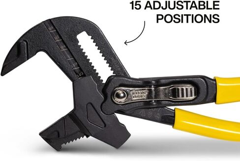 Klein Tools D53002KIT Plier Wrench Set, 2-Piece High-Leverage Pliers with Adjustable, Reversible Jaw, Smooth and Knurled Teeth, 7-Inch and 10-Inch in Kuwait