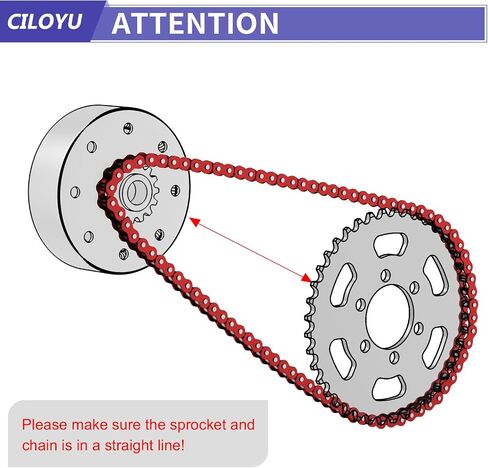 35 Chain with Chain Breaker Compatible with Minibike Coleman CT100U CC100X Baja Doodlebug DB30 Motovox MBX10 MBX11 Predator 97cc 100cc Mega Moto MM-B80 105cc Go Kart Powersports Parts 140 Links in Saudi Arabia