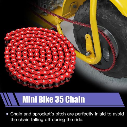 35 Chain with Chain Breaker Compatible with Minibike Coleman CT100U CC100X Baja Doodlebug DB30 Motovox MBX10 MBX11 Predator 97cc 100cc Mega Moto MM-B80 105cc Go Kart Powersports Parts 140 Links in Saudi Arabia