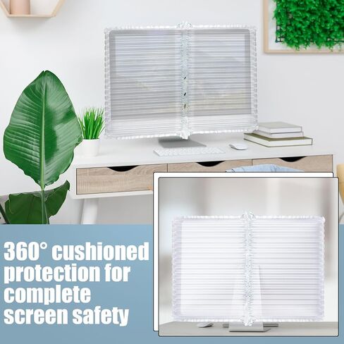 Chunful 6 for 3 Screens with 1 Pump Inflatable Protective Bags Compatible with 27" Desktop Monitor Shipping Box Packaging Air Bags Inflatable Mailer Monitor Dust Cover Computer Storage Case 27" Screen in Saudi Arabia