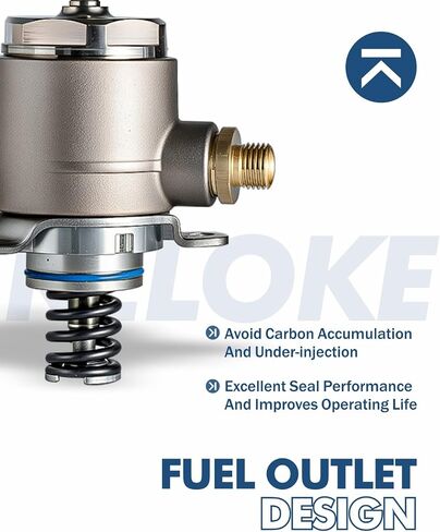 KELOKE High Pressure Fuel Pump Compatible with Hyundai Sonata 2011-2014, Santa Fe Sport 14-16, Tucson 14-15 & Kia Optima 11-15, Sorento 14-15, Sportage 11-16 L4 2.0/2.4L, Replace# 35320-2G740 in Kuwait