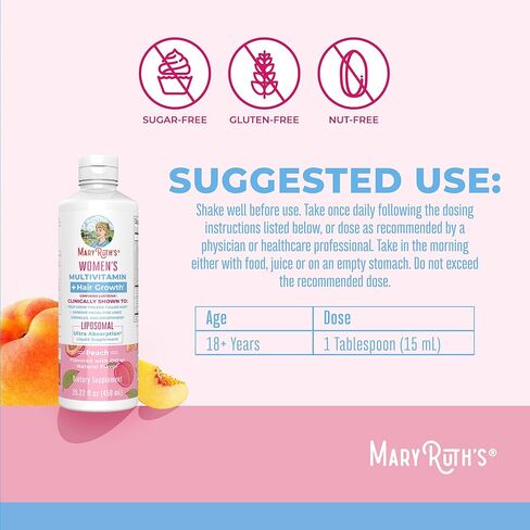 Maryruth Organics Gray Guard Liposomal ، يدعم لون الشعر الطبيعي ، مع حمض النحاس والبانتوثنيك ، والريحان المقدس والأعشاب التقليدية ، وفيتامين E & Vitamin B للصحة العامة ، تتراوح أعمارهم بين 18+ ، 15.22 أوقية in Kuwait