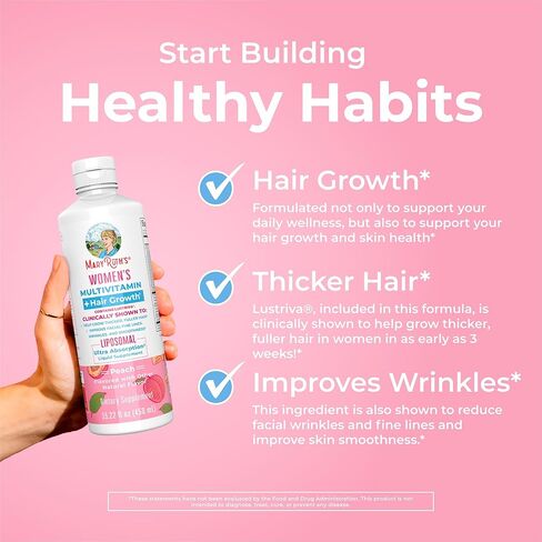 Maryruth Organics Gray Guard Liposomal ، يدعم لون الشعر الطبيعي ، مع حمض النحاس والبانتوثنيك ، والريحان المقدس والأعشاب التقليدية ، وفيتامين E & Vitamin B للصحة العامة ، تتراوح أعمارهم بين 18+ ، 15.22 أوقية in Kuwait