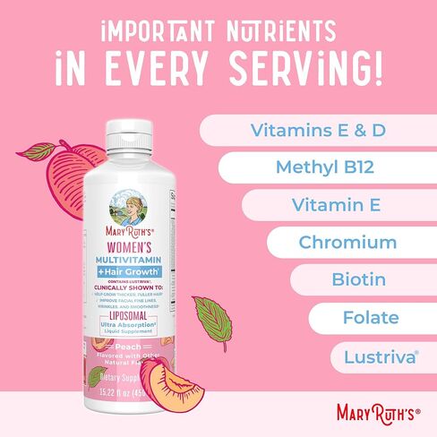 Maryruth Organics Gray Guard Liposomal ، يدعم لون الشعر الطبيعي ، مع حمض النحاس والبانتوثنيك ، والريحان المقدس والأعشاب التقليدية ، وفيتامين E & Vitamin B للصحة العامة ، تتراوح أعمارهم بين 18+ ، 15.22 أوقية in Kuwait