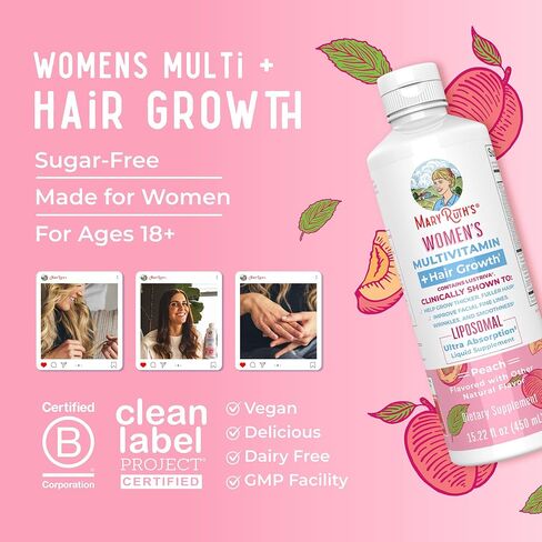 Maryruth Organics Gray Guard Liposomal ، يدعم لون الشعر الطبيعي ، مع حمض النحاس والبانتوثنيك ، والريحان المقدس والأعشاب التقليدية ، وفيتامين E & Vitamin B للصحة العامة ، تتراوح أعمارهم بين 18+ ، 15.22 أوقية in Kuwait