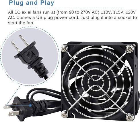 GDSTIME AXIAL 9225 ، مروحة الكعك الجديدة ، 110V 115V 120V 220V 240V AC 90MM 92 مم ، لمشاريع عادم التهدئة DIY التبريد in Kuwait