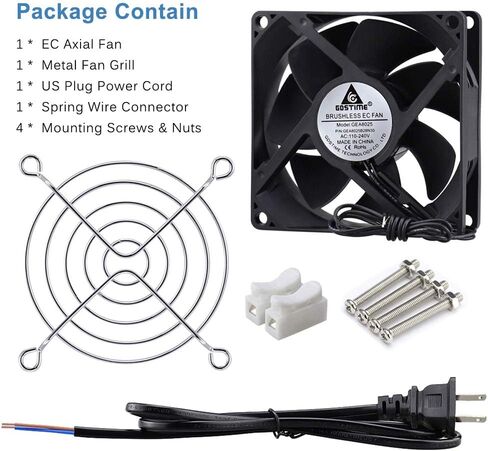 GDSTIME AXIAL 9225 ، مروحة الكعك الجديدة ، 110V 115V 120V 220V 240V AC 90MM 92 مم ، لمشاريع عادم التهدئة DIY التبريد in Kuwait