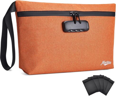 Storage Bag with Combination Lock 12.6"x7.5" Large Storage Container Cosmetic Bag Medicine Organizer Travel Storage Case Pouch Great Christmas Gift in Kuwait