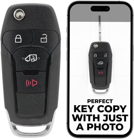 CUT FLIP KEY FOB استبدال FOB FOTS FORD F150 F250 F350 2015 2015 2017 2018 2019 2020 2021 2022 Remote بدون مفتاح أنظمة الدخول Ranger Bronco Maverik (3 أزرار) in Kuwait