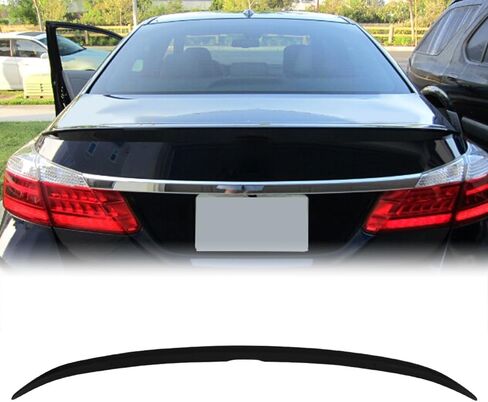 Trunk Spoiler Compatible with 2013-2017 Honda Accord 9th Sedan 4-Door, OEM Factory Style ABS Rear Trunk Tail Lid Spoiler Wing, Unpainted in Kuwait