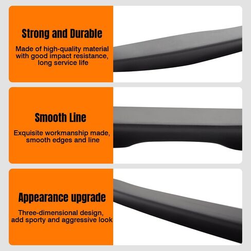 Trunk Spoiler Compatible with 2013-2017 Honda Accord 9th Sedan 4-Door, OEM Factory Style ABS Rear Trunk Tail Lid Spoiler Wing, Unpainted in Kuwait
