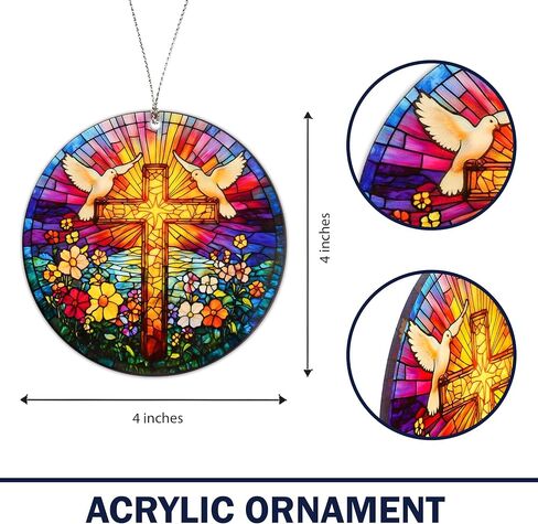 الفراشة الدينية الصليب عيد الميلاد زخرفة ، Suncatcher تأثير نمط التصليب ، الحلي الفراشة الجميلة لشجرة عيد الميلاد ، هدية زخرفة أنيقة لعشاق الطبيعة ، النساء ، الديكور الروحي in Kuwait