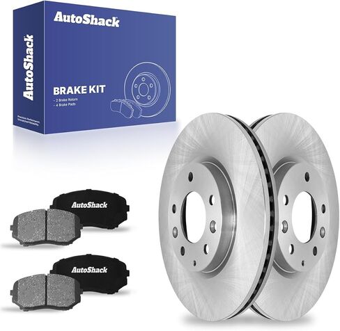 Autoshack Front Brake Kit Praking for 2007-2012 MAZDA CX-7 2.3L 2.5L AWD FWD DISCRING ROTORS مع منصات الفرامل الخزفية 11.6 "(295.7 مم) RSCD41462-41462-1258-2-4 in Saudi Arabia
