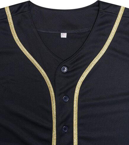 Blank Baseball Jersey for Men Plain Button Down Short Sleeve Sports Uniforms Hipster Hip Hop Jersey in Kuwait