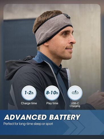 Sleep Headphones - Bluetooth Headband for Sleeping, Cozy Headband Wireless Music Sleeping Headphones with Ultra-Thin Speakers Perfect for Side Sleepers,Running,Yoga,Travel,Video,Games in Kuwait
