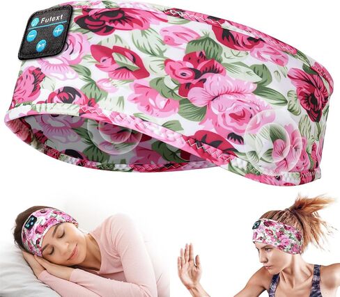 Sleep Headphones - Bluetooth Headband for Sleeping, Cozy Headband Wireless Music Sleeping Headphones with Ultra-Thin Speakers Perfect for Side Sleepers,Running,Yoga,Travel,Video,Games in Kuwait